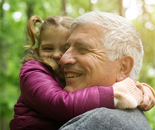 little girl with her grandfather funeral plans