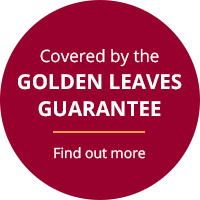 Golden Leaves Guarantee logo funeral plans