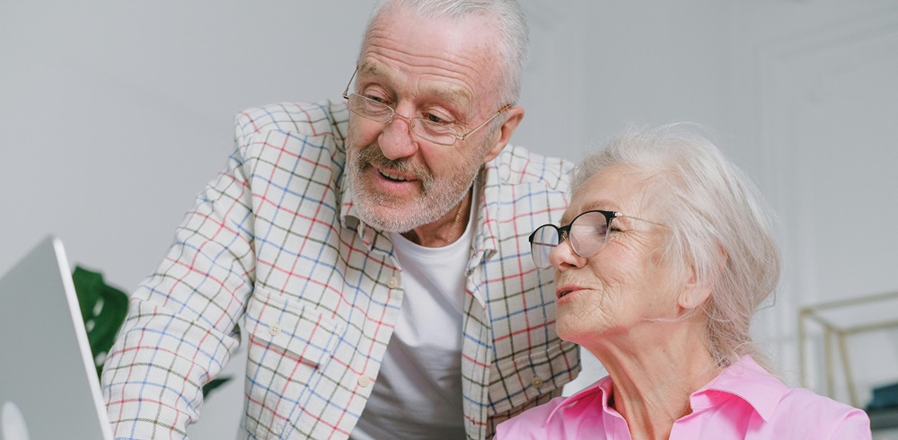 Elderly Couple Planning for a Funeral