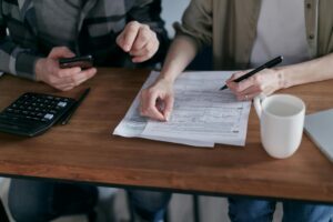 Couple Looking Over Finance Documents